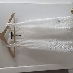 Sleeveless top crochet front 100% polyester